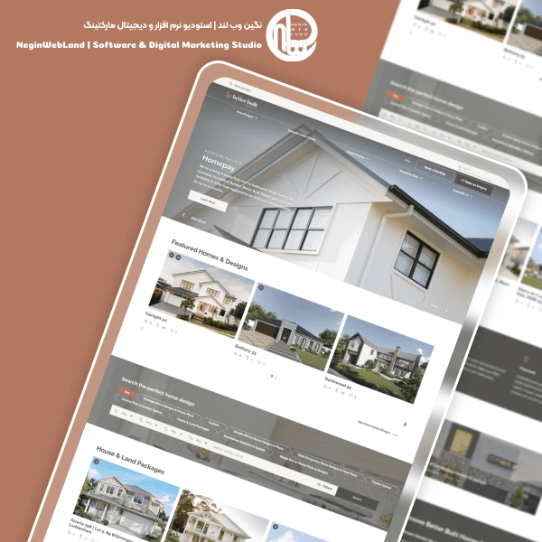 ویژگیهای نمونه طراحی ui سایت و اپلیکیشن در استودیو نگین وبلند